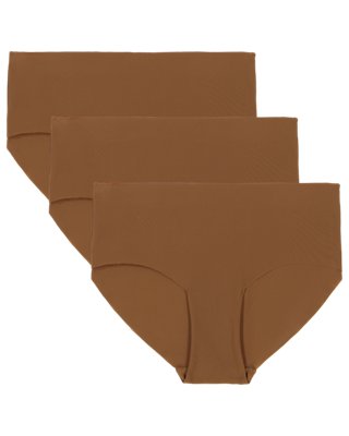 UA Essential Stretch Women's 3-Pack No Show Hipster Underwear